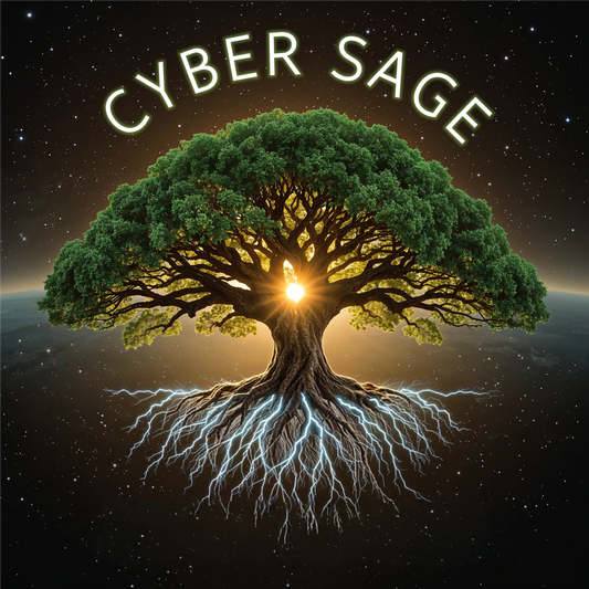 Cyber Sage "Rooted in Light" | Organic Unisex T-Shirt